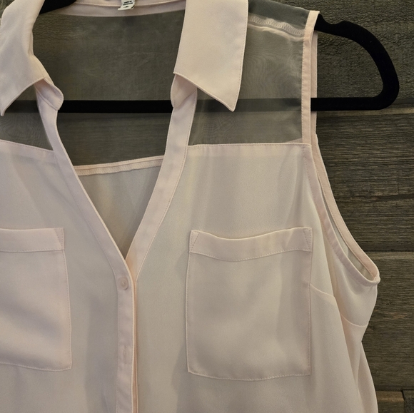 Express The Portofino Shirt White Tank Top Medium - Picture 3 of 10